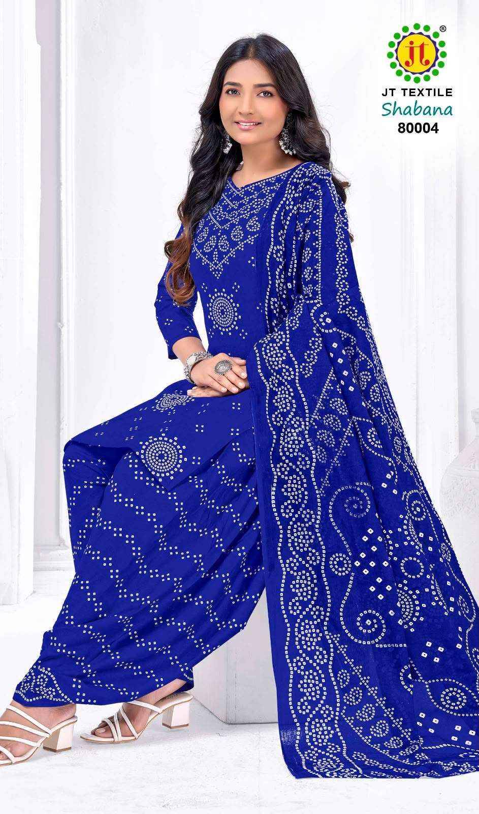 Jt Shabana Vol 80 Cotton Salwar Suits 10 pcs Catalog