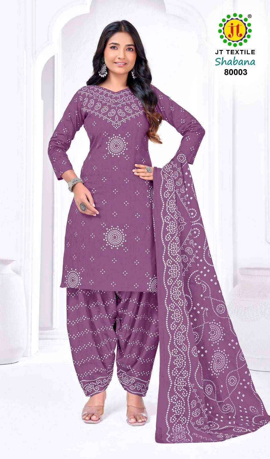 Jt Shabana Vol 80 Cotton Salwar Suits 10 pcs Catalog