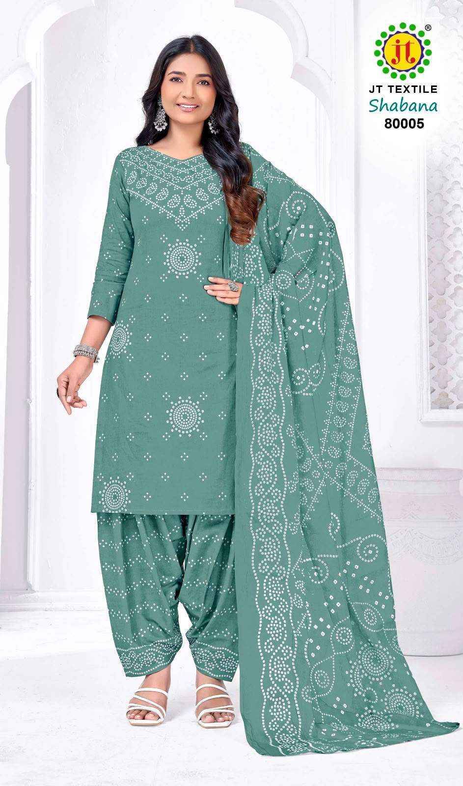 Jt Shabana Vol 80 Cotton Salwar Suits 10 pcs Catalog