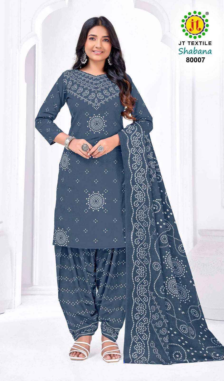 Jt Shabana Vol 80 Cotton Salwar Suits 10 pcs Catalog
