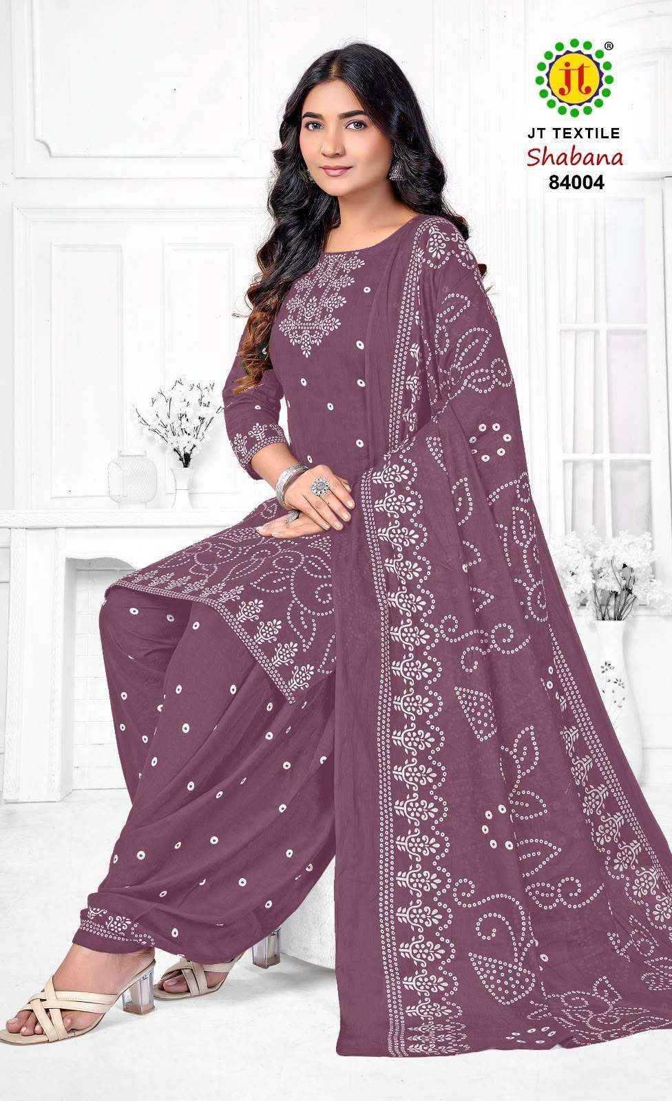 Jt Shabana Vol 84 Cotton Salwar Suit _ Surat Wholesalers 10 Pcs Catalog 