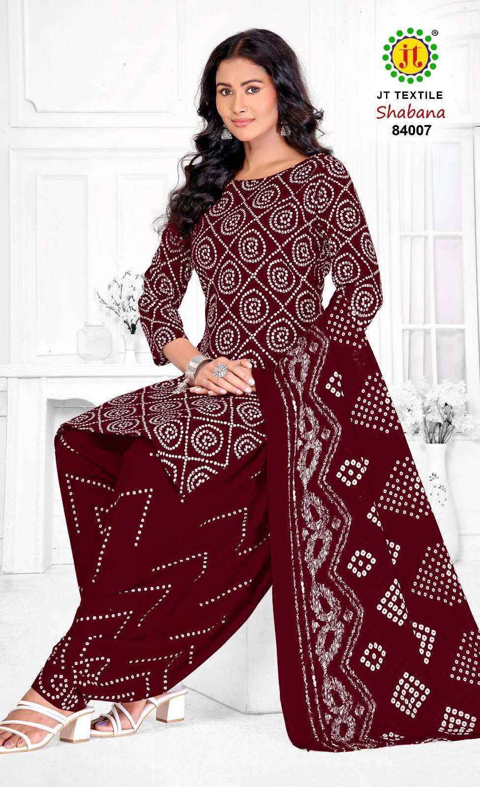 Jt Shabana Vol 84 Cotton Salwar Suit _ Surat Wholesalers 10 Pcs Catalog 