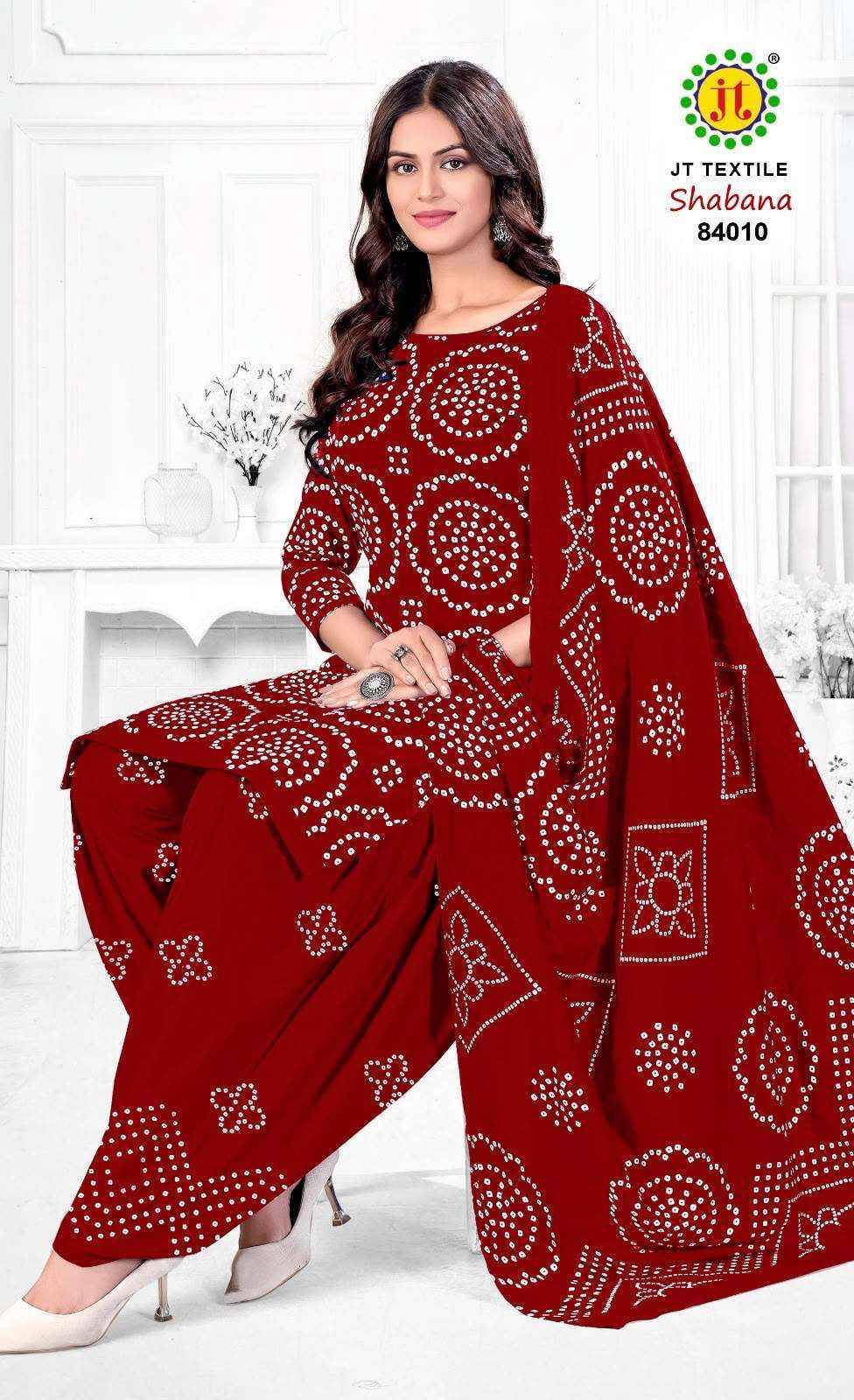 Jt Shabana Vol 84 Cotton Salwar Suit _ Surat Wholesalers 10 Pcs Catalog 