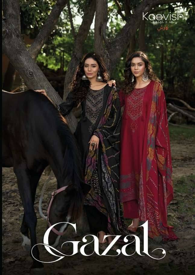 Kaavish Gazal Winter Pashmina Dress Material Latest Collection 4 Pcs Catalog
