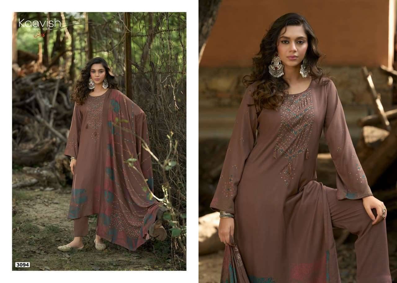 Kaavish Gazal Winter Pashmina Dress Material Latest Collection 4 Pcs Catalog