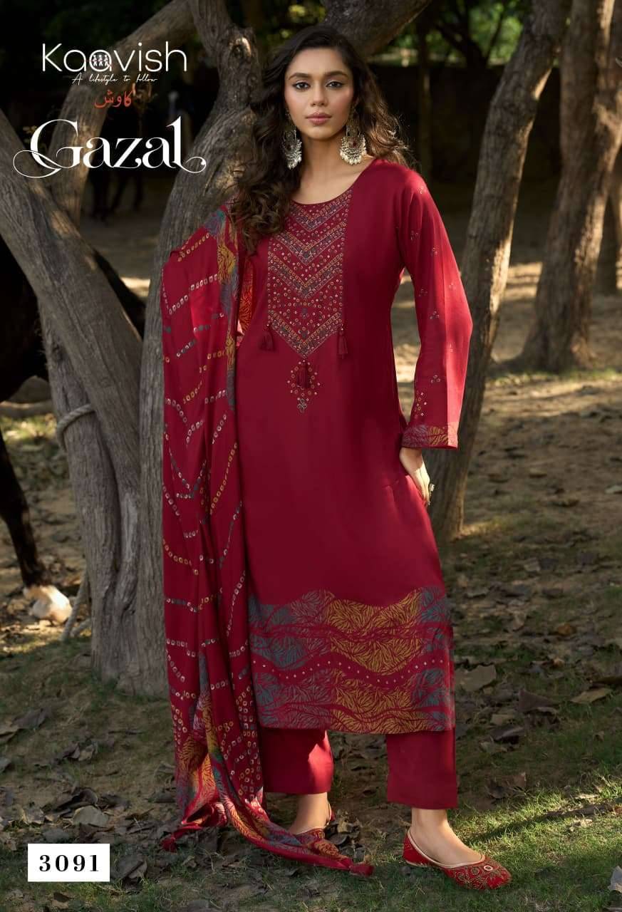 Kaavish Gazal Winter Pashmina Dress Material Latest Collection 4 Pcs Catalog