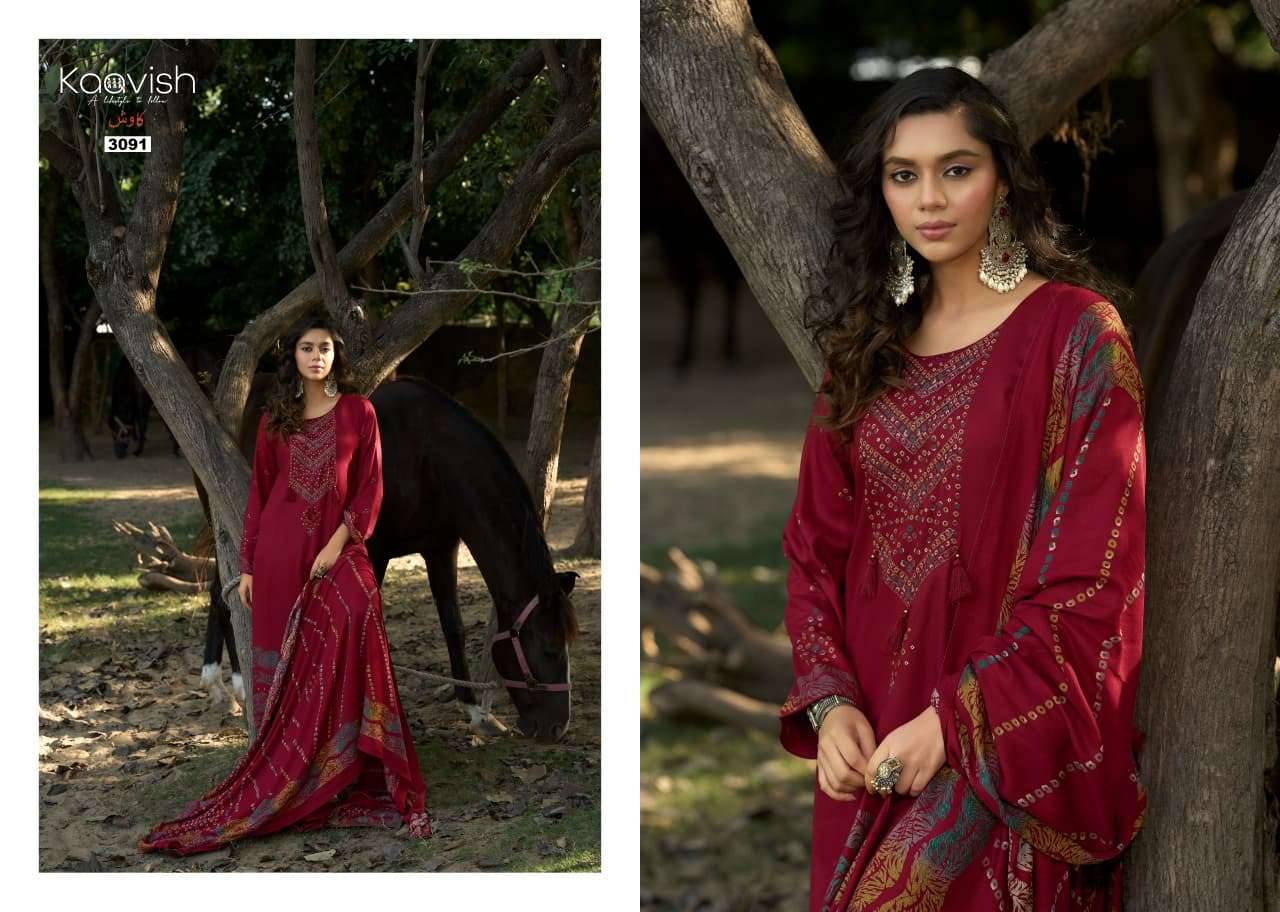 Kaavish Gazal Winter Pashmina Dress Material Latest Collection 4 Pcs Catalog