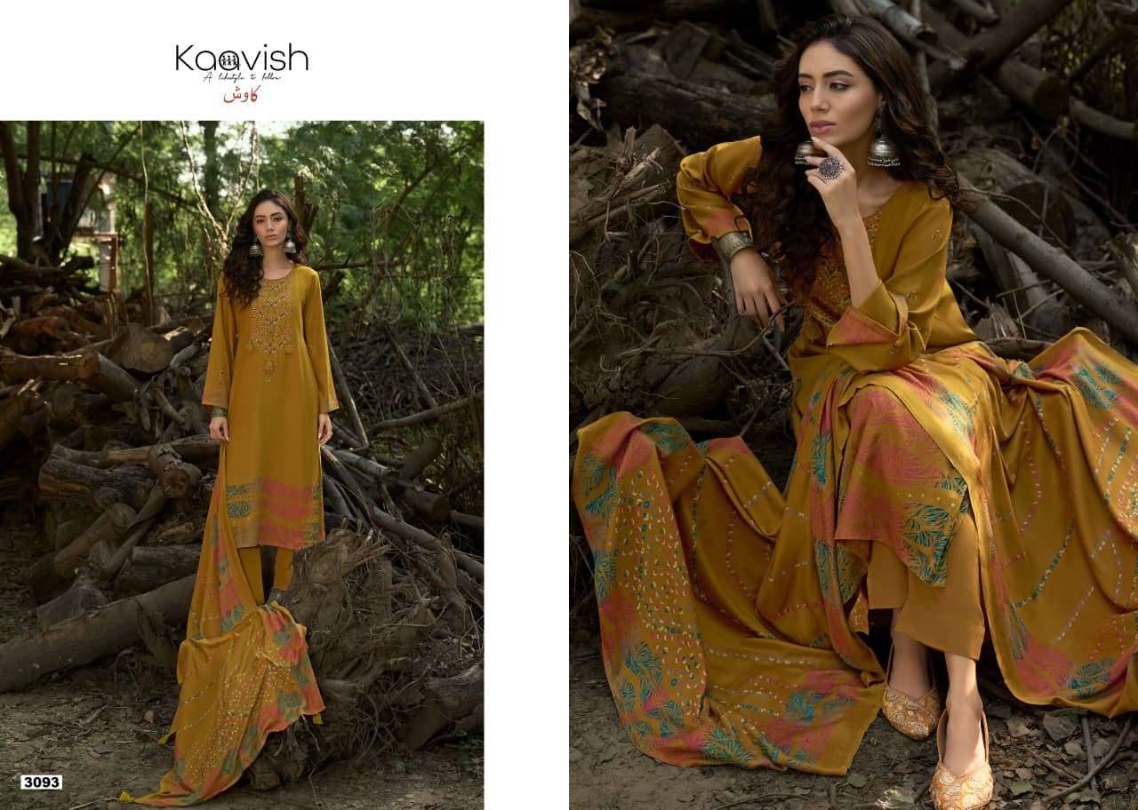 Kaavish Gazal Winter Pashmina Dress Material Latest Collection 4 Pcs Catalog