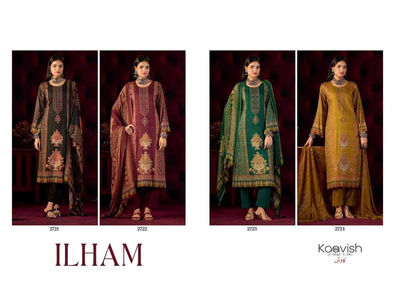 Kaavish Ilham Pure Pashmina Winter Dress Material 4 Pcs Catalog