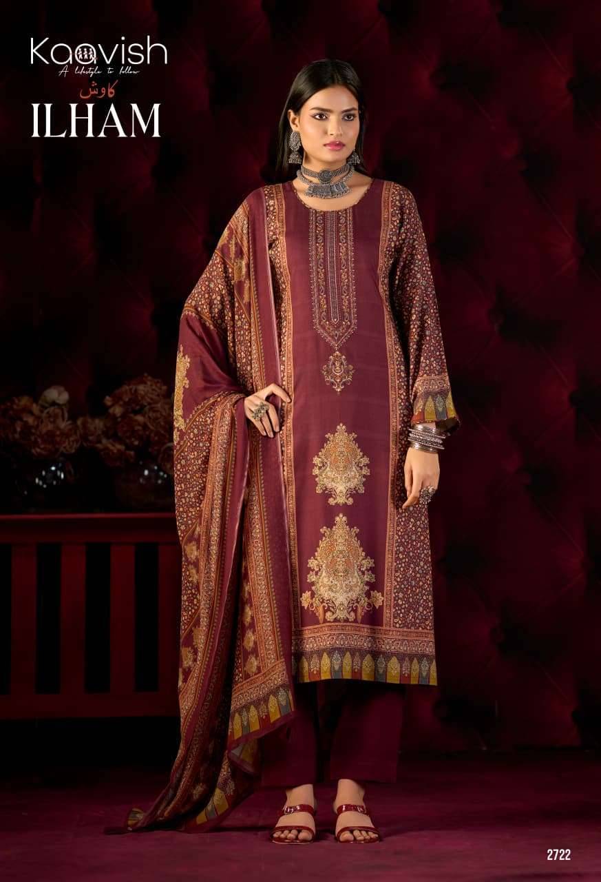 Kaavish Ilham Pure Pashmina Winter Dress Material 4 Pcs Catalog