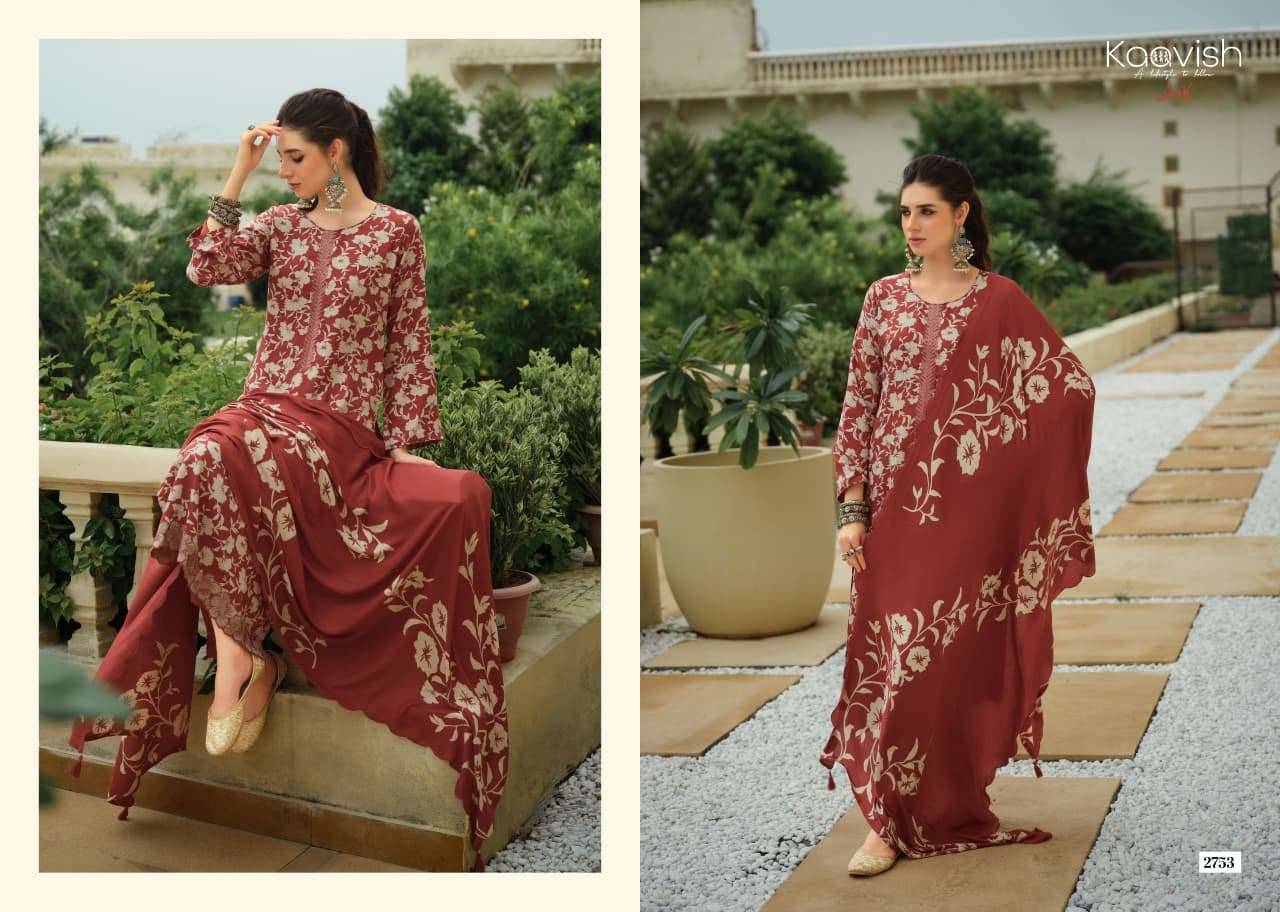 Kaavish Jahaan Pashmina Salwar Suit 4 Pcs Catalog | Wholesale Textiles Direct from Surat