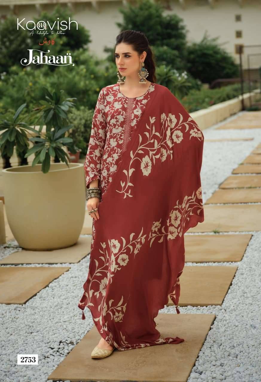 Kaavish Jahaan Pashmina Salwar Suit 4 Pcs Catalog | Wholesale Textiles Direct from Surat