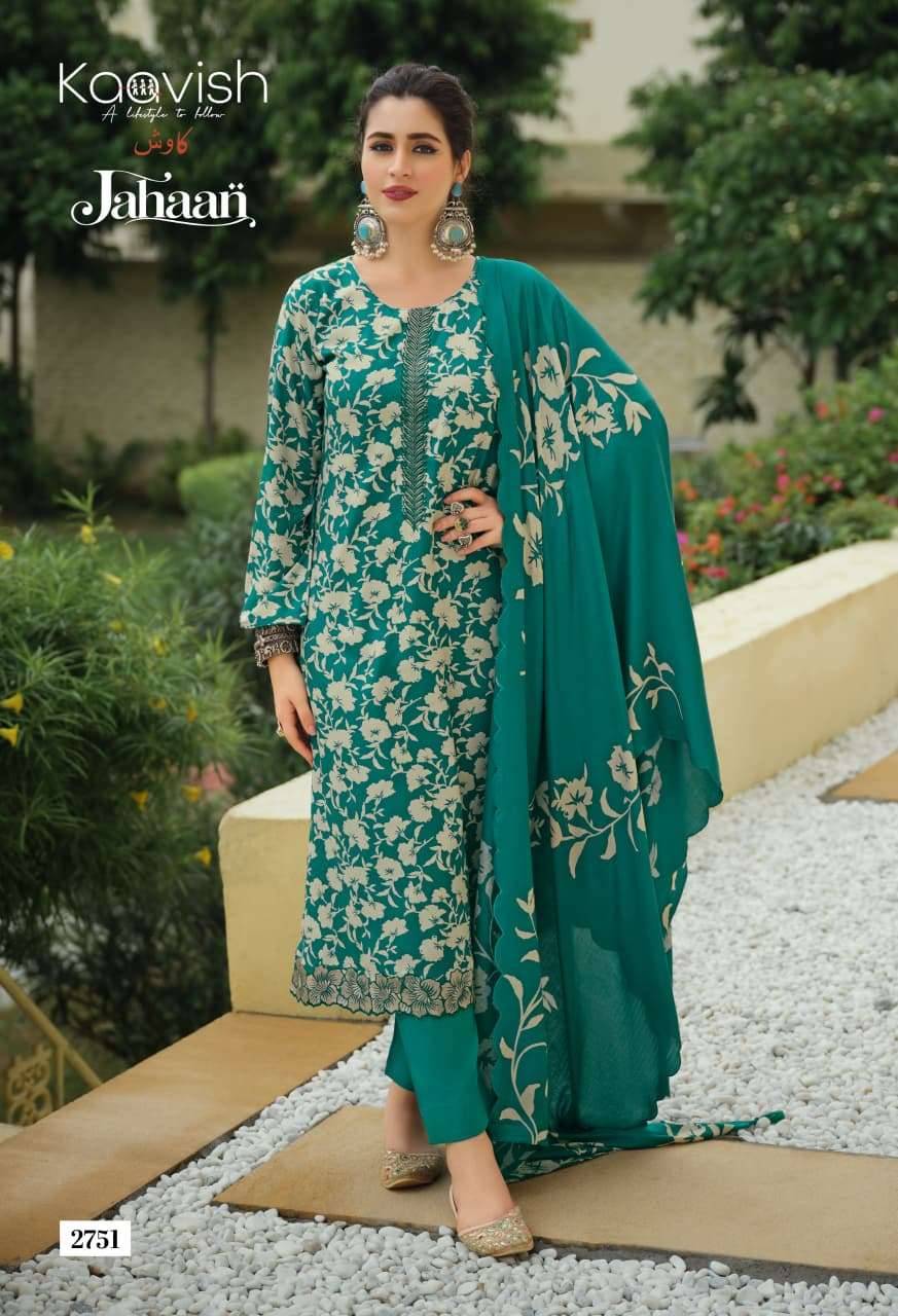 Kaavish Jahaan Pashmina Salwar Suit 4 Pcs Catalog | Wholesale Textiles Direct from Surat