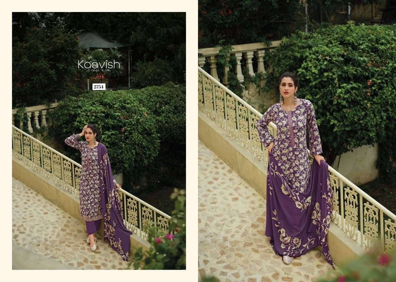 Kaavish Jahaan Pashmina Salwar Suit 4 Pcs Catalog | Wholesale Textiles Direct from Surat
