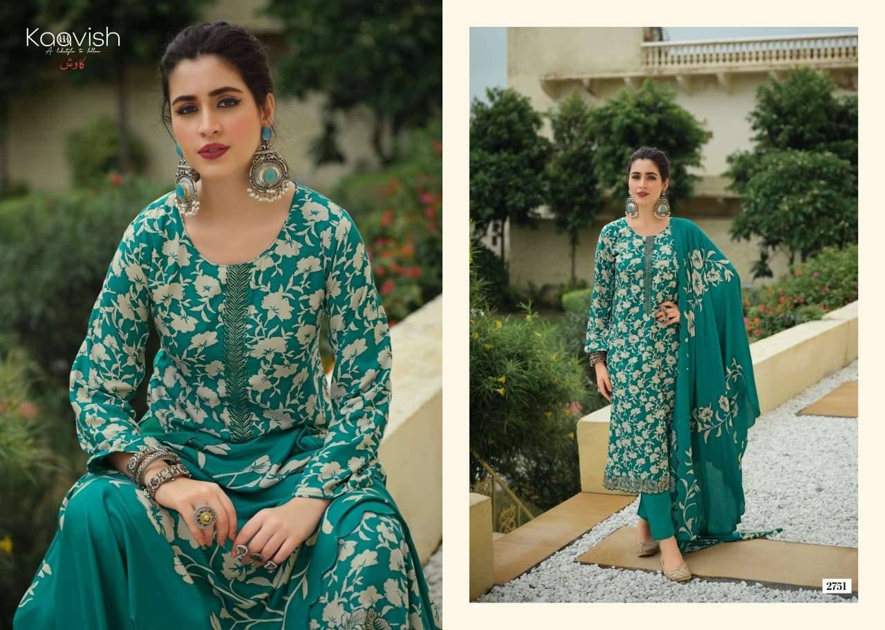 Kaavish Jahaan Pashmina Salwar Suit 4 Pcs Catalog | Wholesale Textiles Direct from Surat