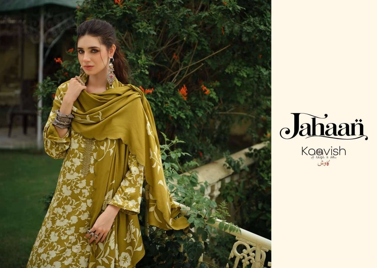 Kaavish Jahaan Pashmina Salwar Suit 4 Pcs Catalog | Wholesale Textiles Direct from Surat