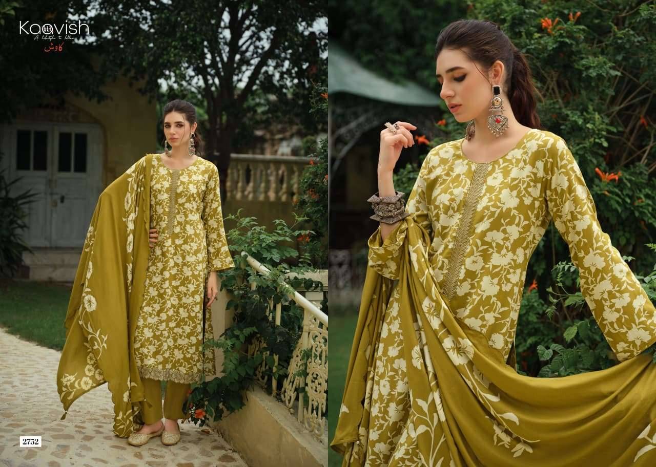 Kaavish Jahaan Pashmina Salwar Suit 4 Pcs Catalog | Wholesale Textiles Direct from Surat