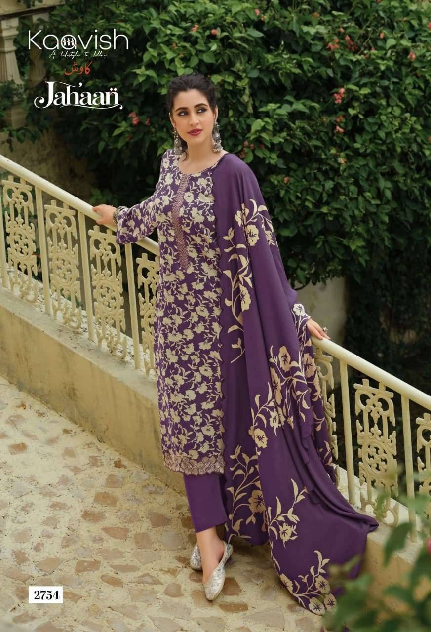 Kaavish Jahaan Pashmina Salwar Suit 4 Pcs Catalog | Wholesale Textiles Direct from Surat