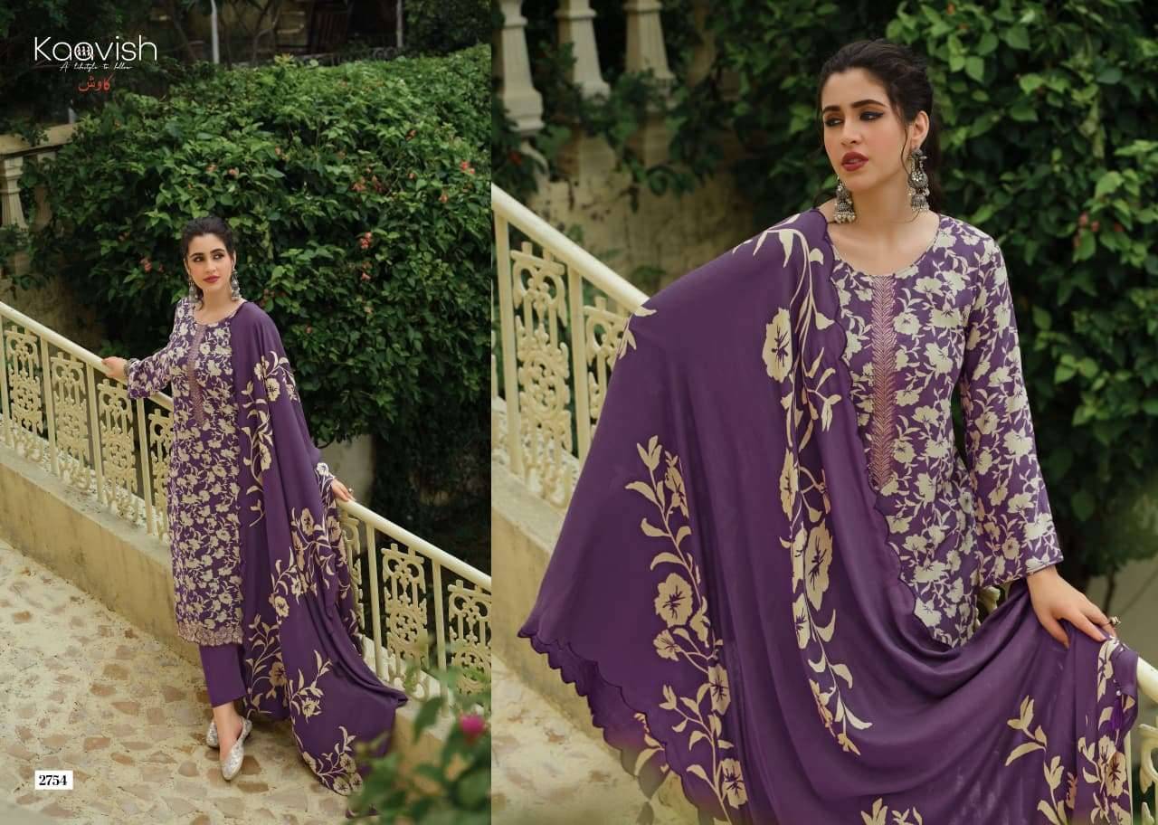 Kaavish Jahaan Pashmina Salwar Suit 4 Pcs Catalog | Wholesale Textiles Direct from Surat