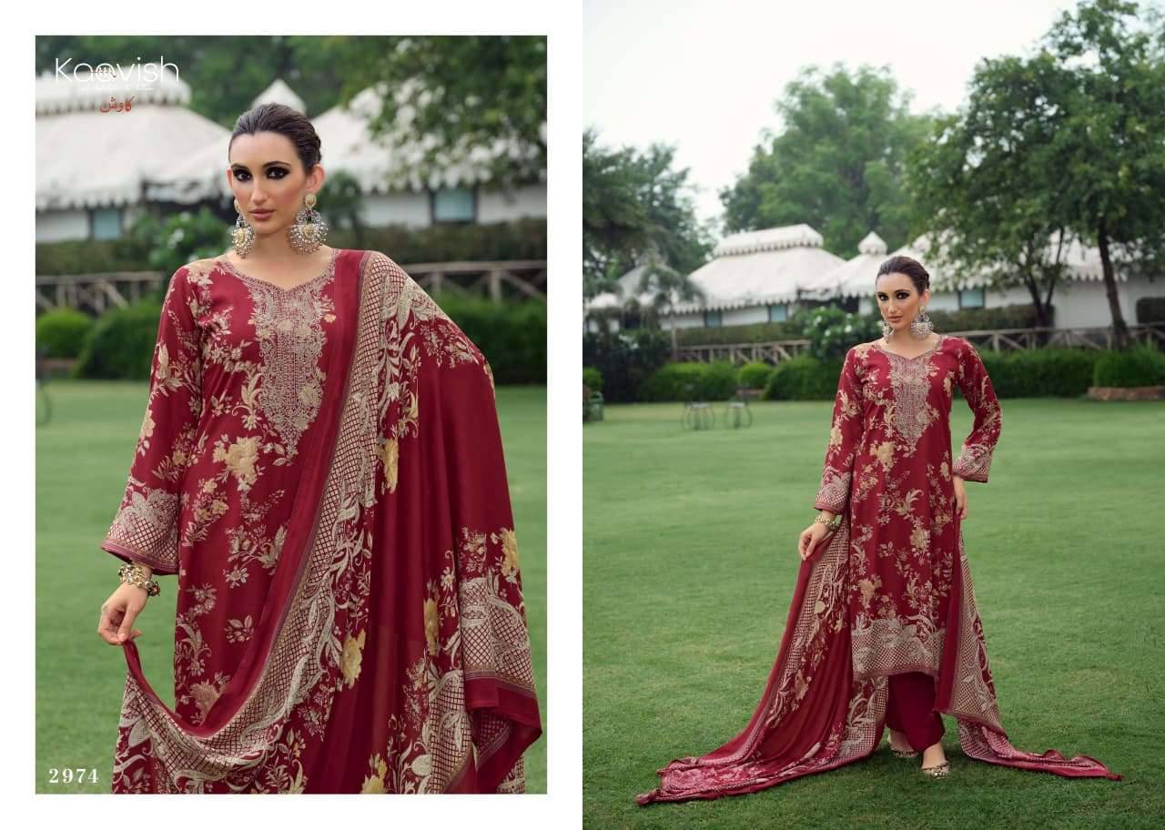 Kaavish Zhuri Winter Wear Ladies Dress Material 4 Pcs Catalog