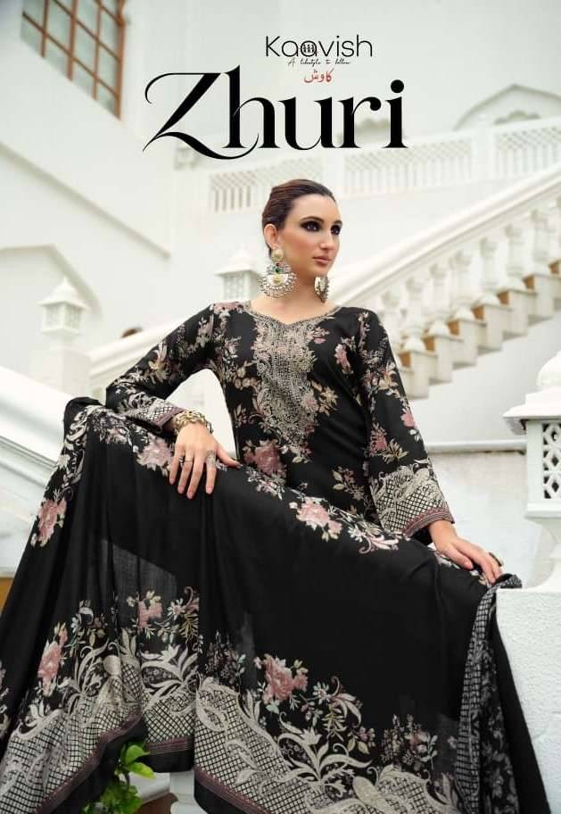 Kaavish Zhuri Winter Wear Ladies Dress Material 4 Pcs Catalog