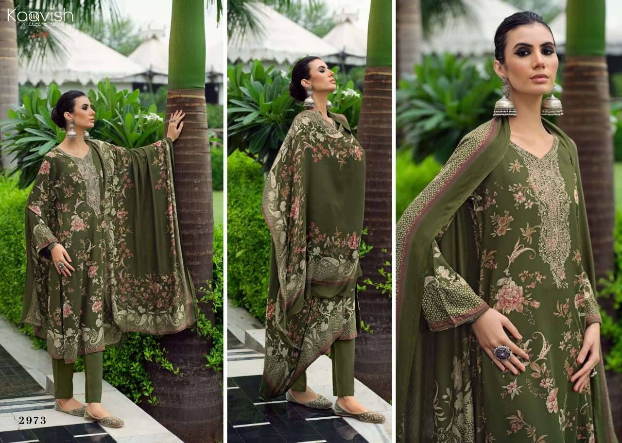 Kaavish Zhuri Winter Wear Ladies Dress Material 4 Pcs Catalog