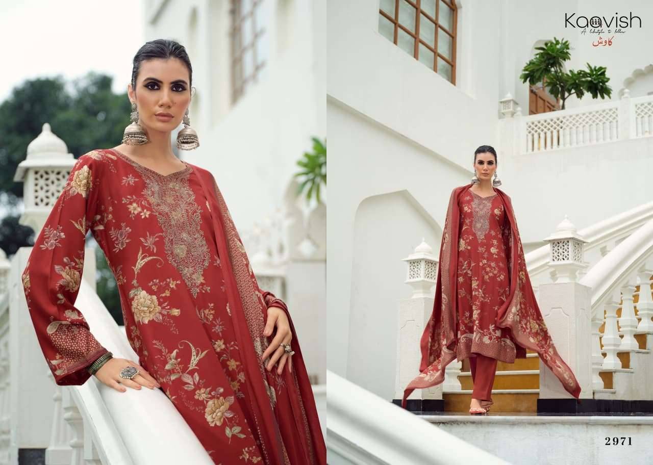 Kaavish Zhuri Winter Wear Ladies Dress Material 4 Pcs Catalog