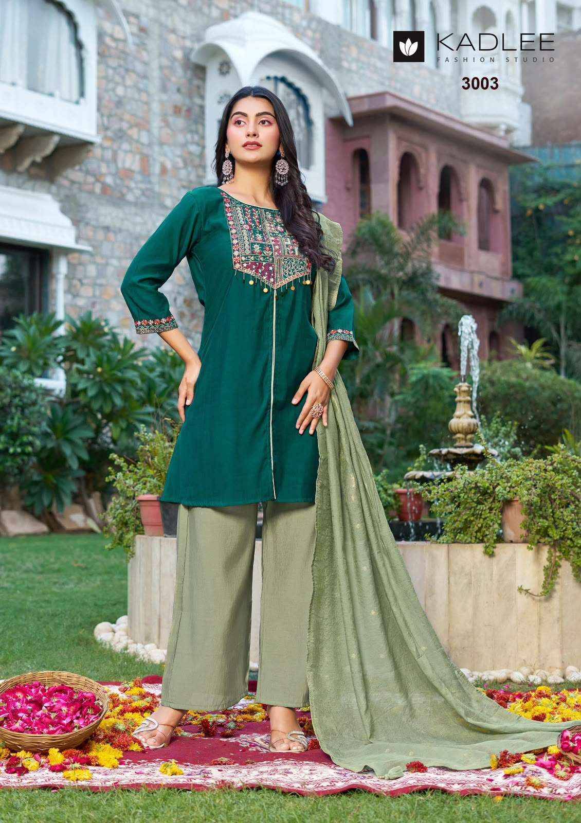 Kadlee Tarnika Roman Silk Kurti Combo Set _ Surat Wholesale Market 4 Pcs Catalog 