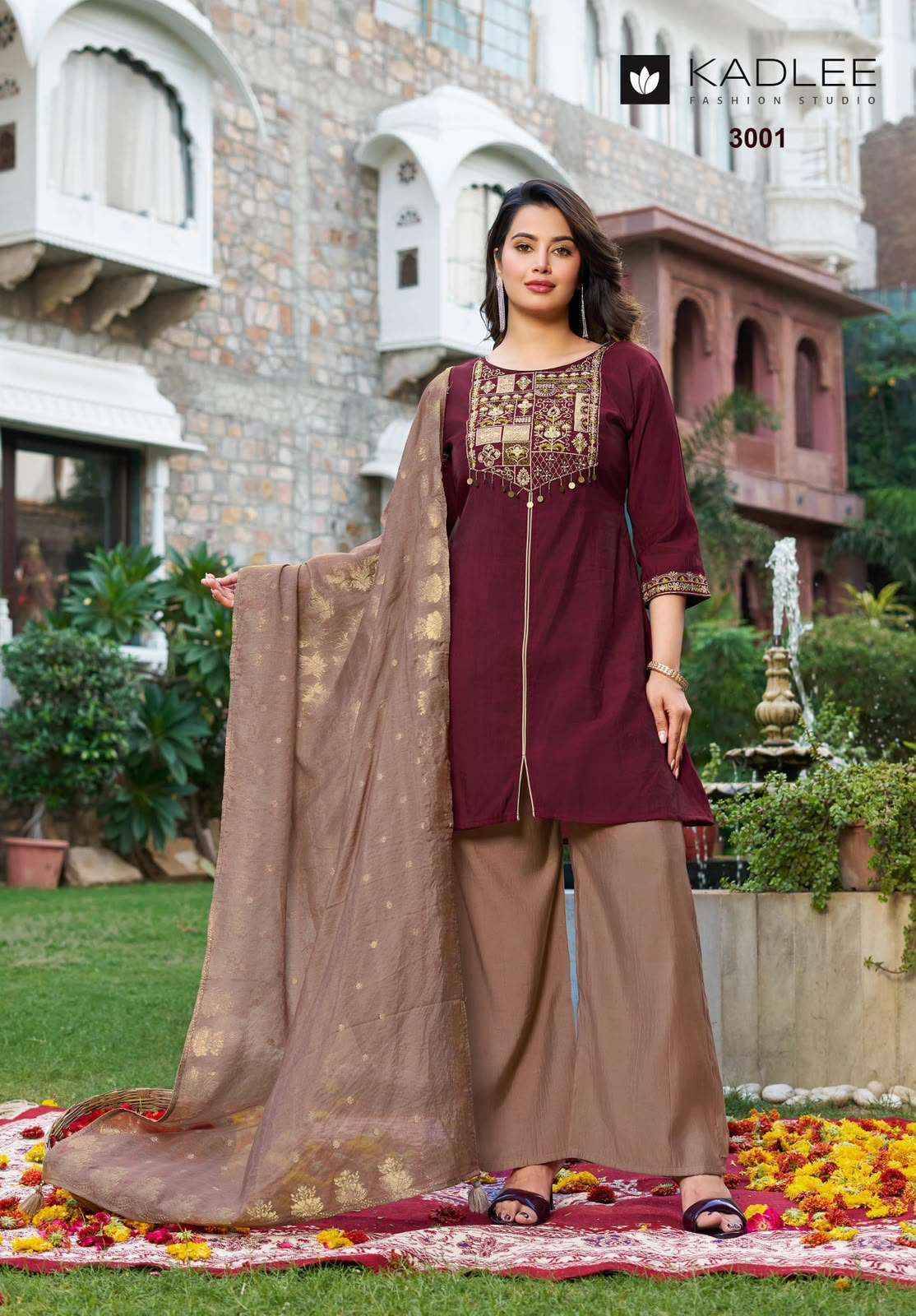 Kadlee Tarnika Roman Silk Kurti Combo Set _ Surat Wholesale Market 4 Pcs Catalog 
