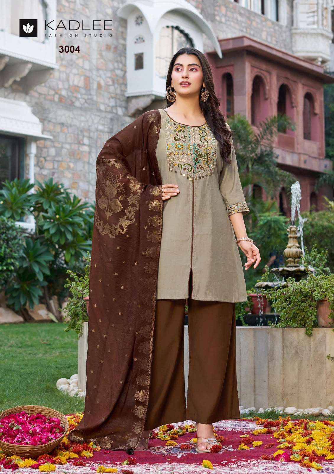Kadlee Tarnika Roman Silk Kurti Combo Set _ Surat Wholesale Market 4 Pcs Catalog 