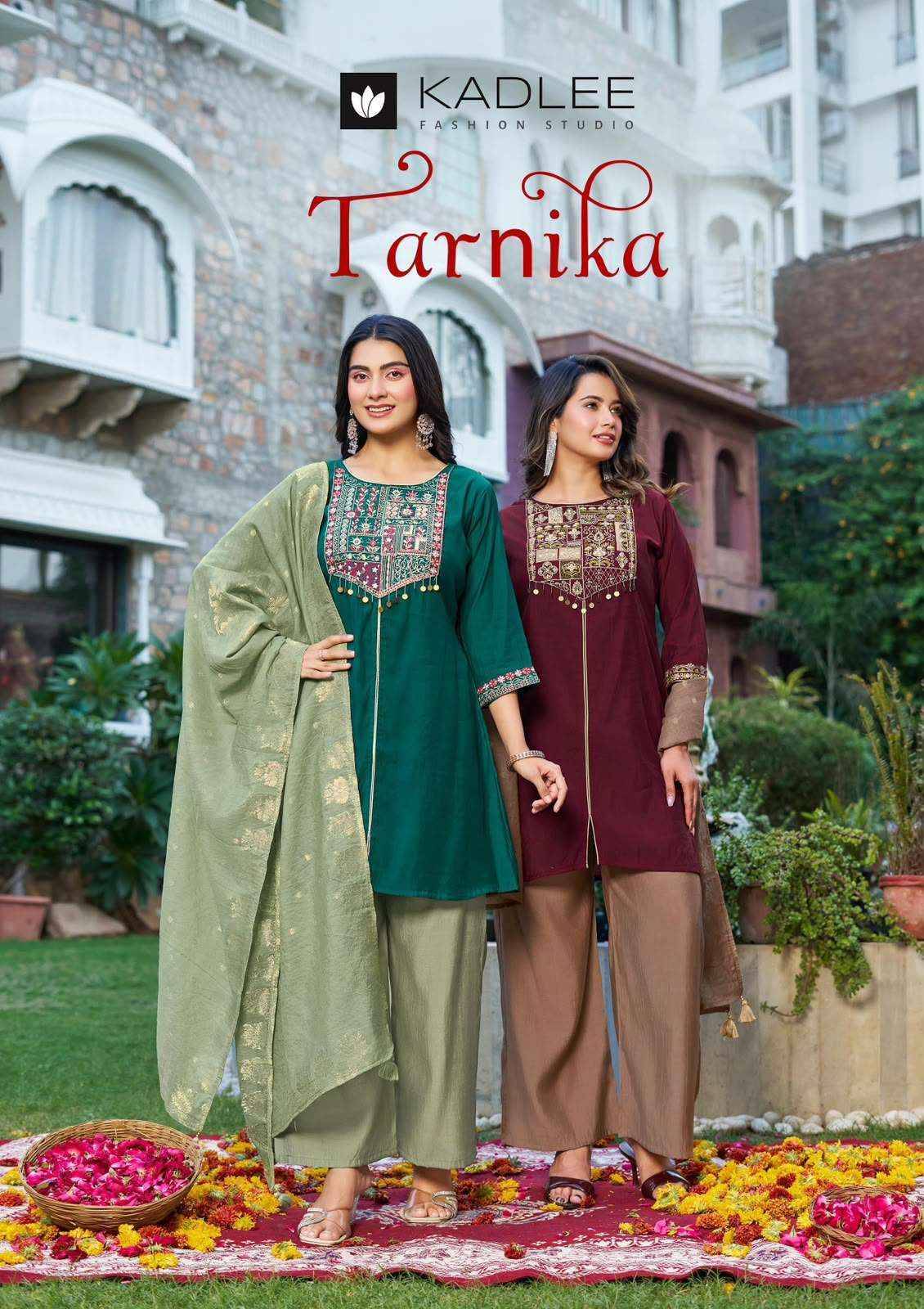 Kadlee Tarnika Roman Silk Kurti Combo Set _ Surat Wholesale Market 4 Pcs Catalog 