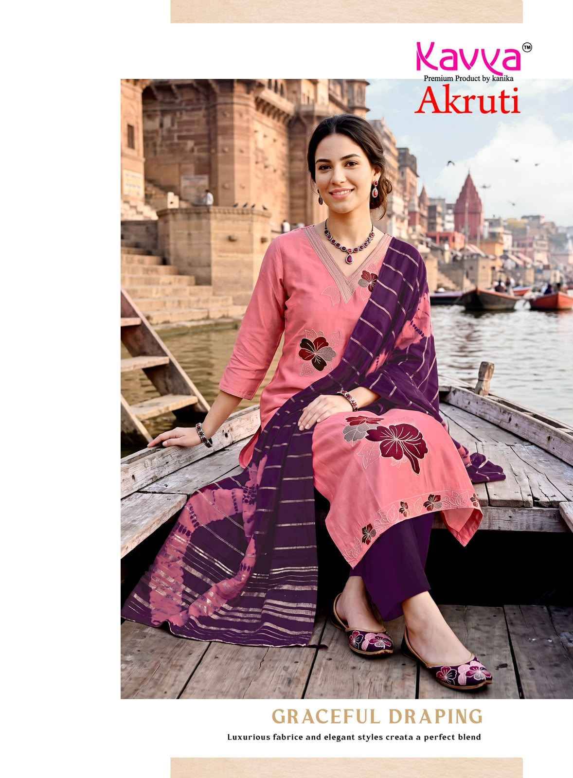 Kavya Akruti Vol 4 Roman Silk Kurti Wholesale Price 10 pcs Catalog
