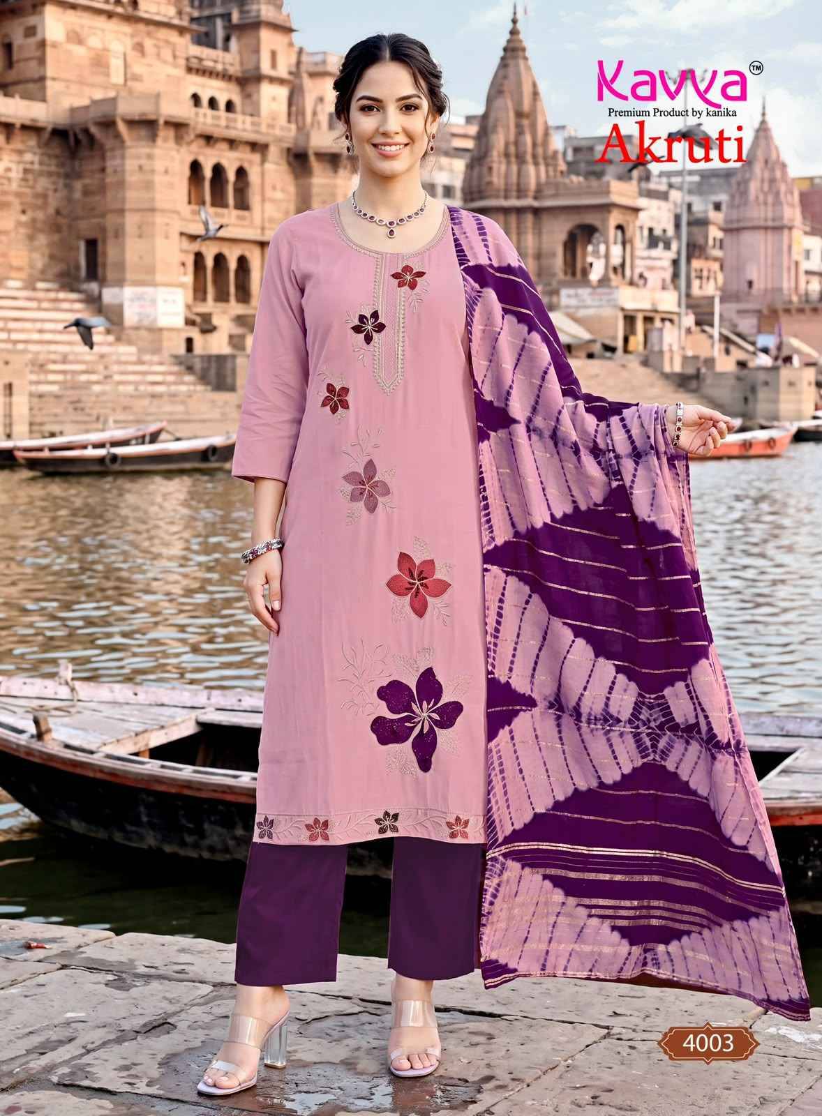 Kavya Akruti Vol 4 Roman Silk Kurti Wholesale Price 10 pcs Catalog