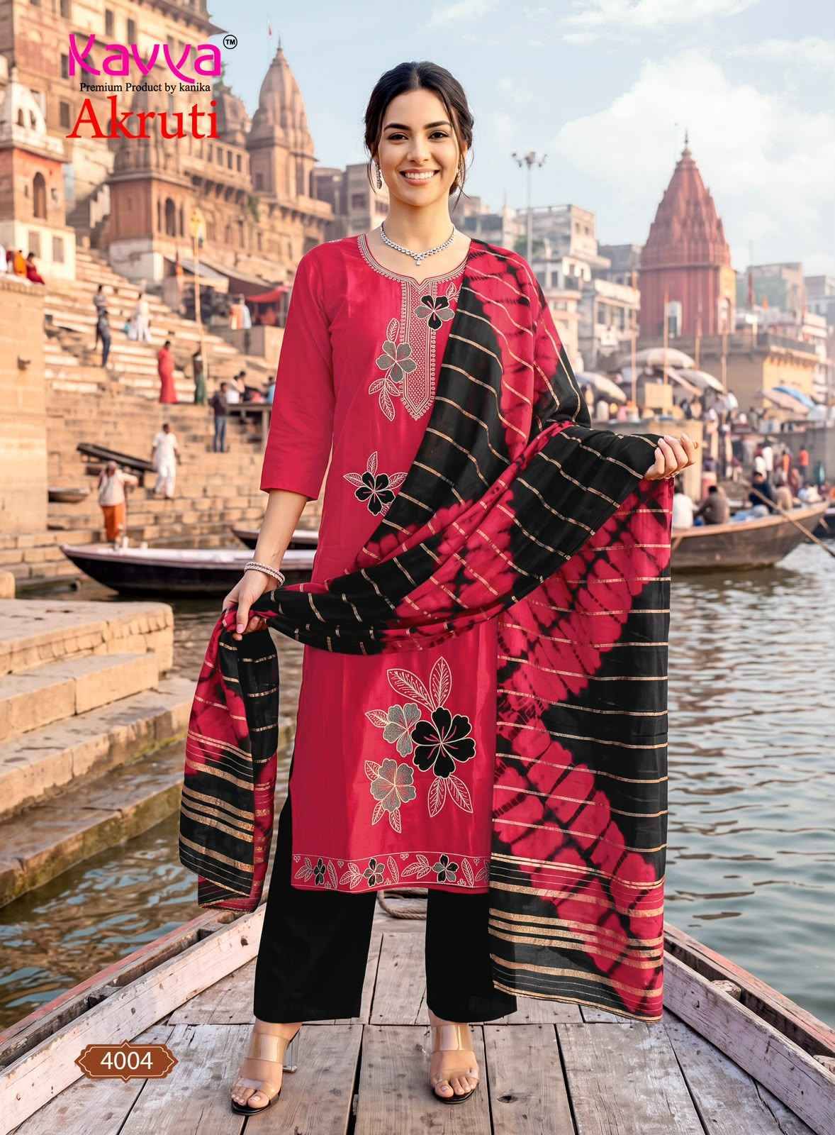 Kavya Akruti Vol 4 Roman Silk Kurti Wholesale Price 10 pcs Catalog