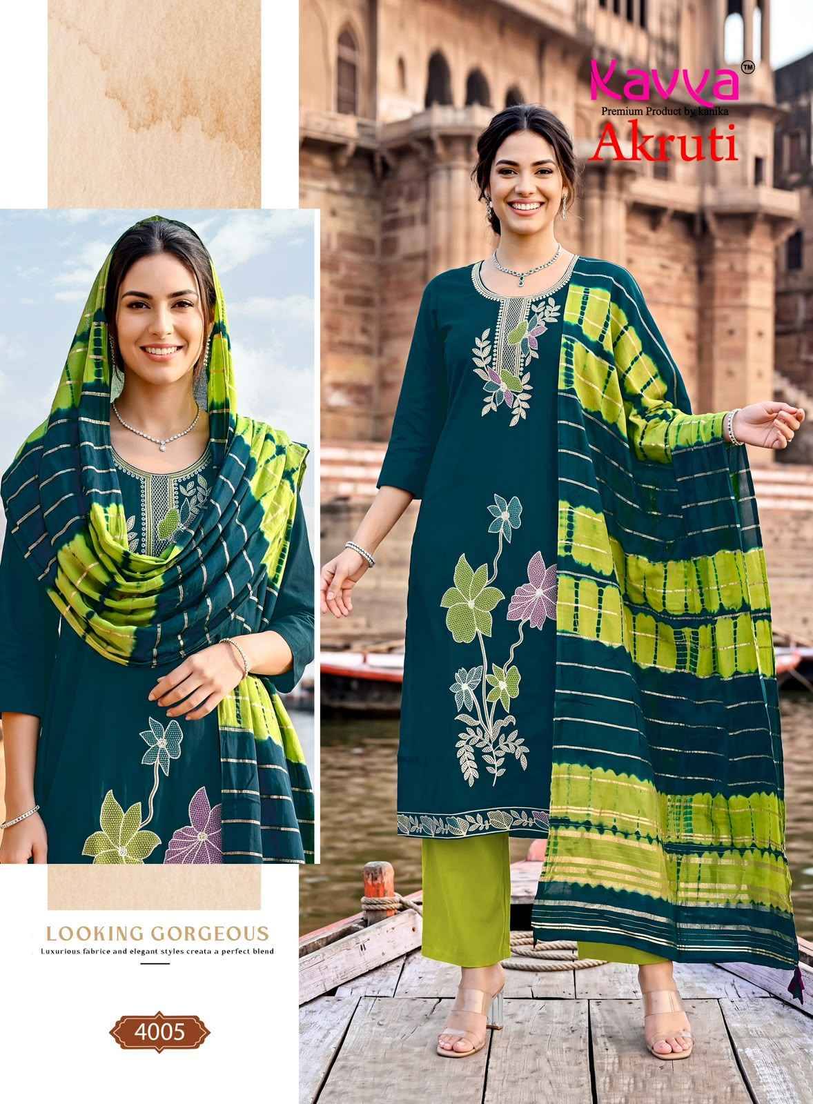 Kavya Akruti Vol 4 Roman Silk Kurti Wholesale Price 10 pcs Catalog
