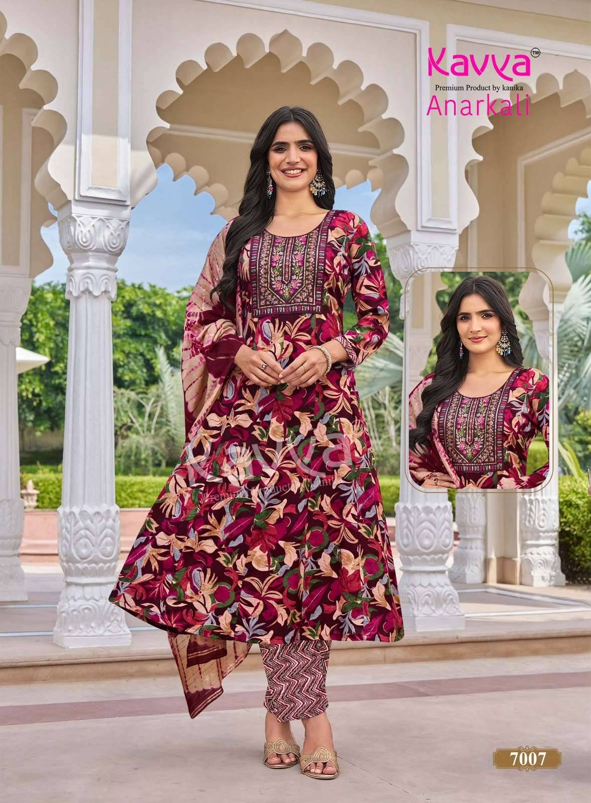 Kavya Anarkali Vol 7 Anarkali Readymade Suits 10 Pcs Catalog