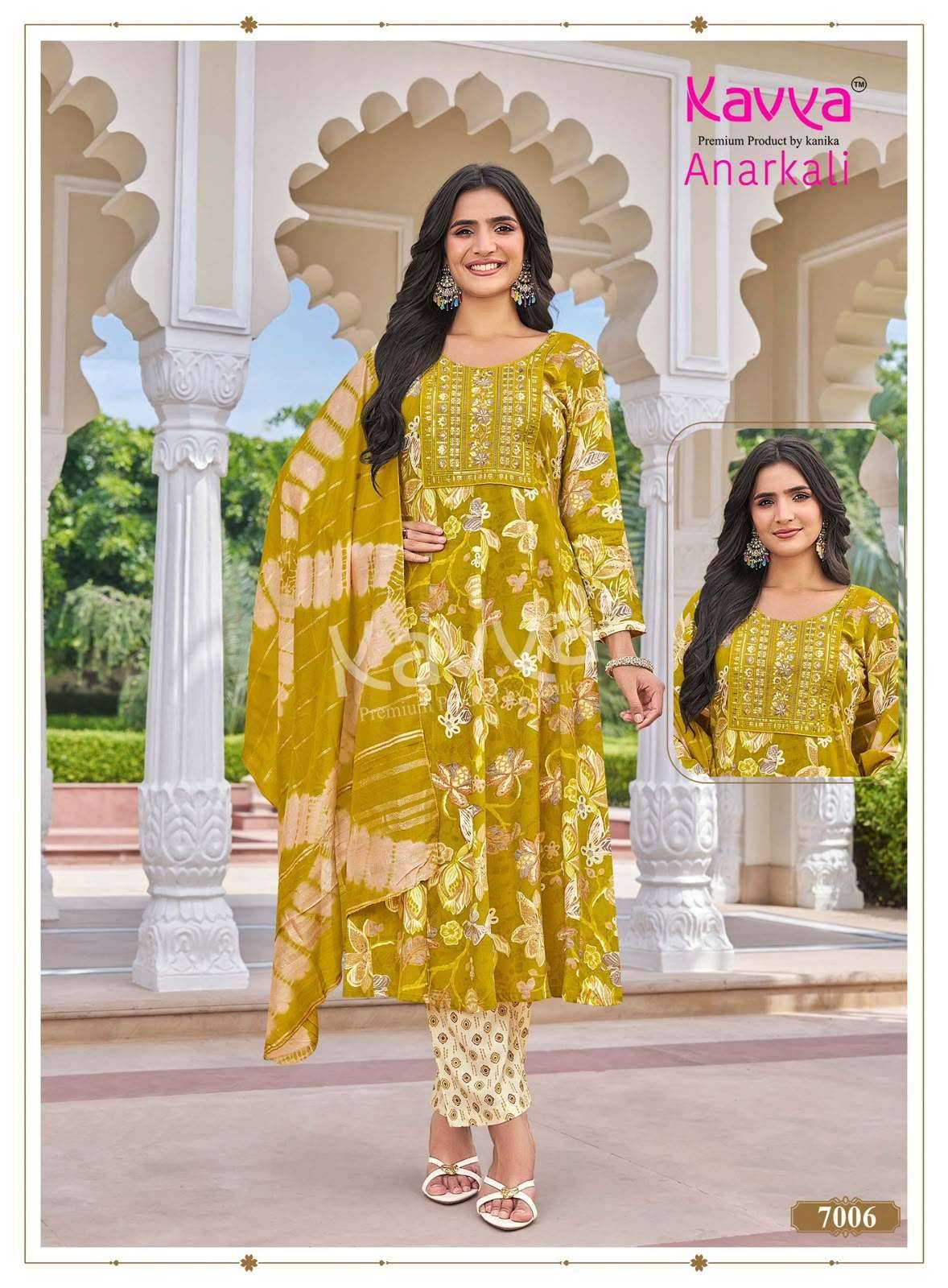 Kavya Anarkali Vol 7 Anarkali Readymade Suits 10 Pcs Catalog