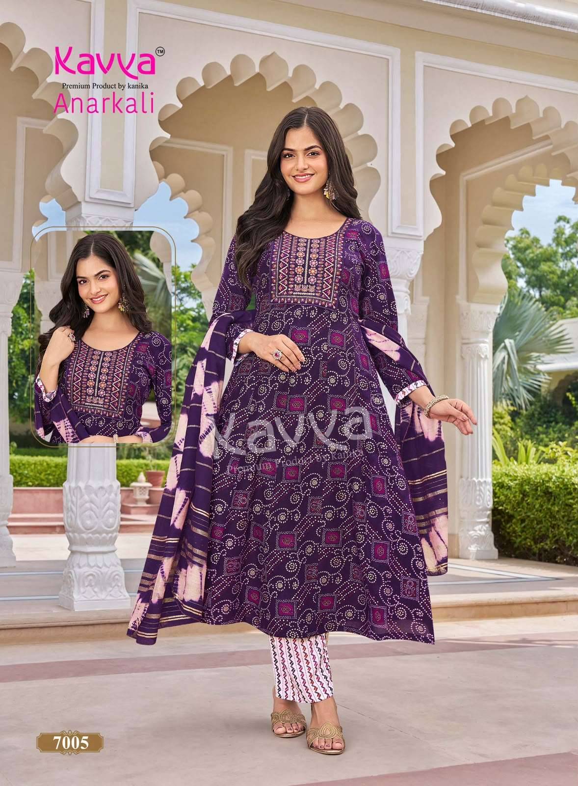 Kavya Anarkali Vol 7 Anarkali Readymade Suits 10 Pcs Catalog