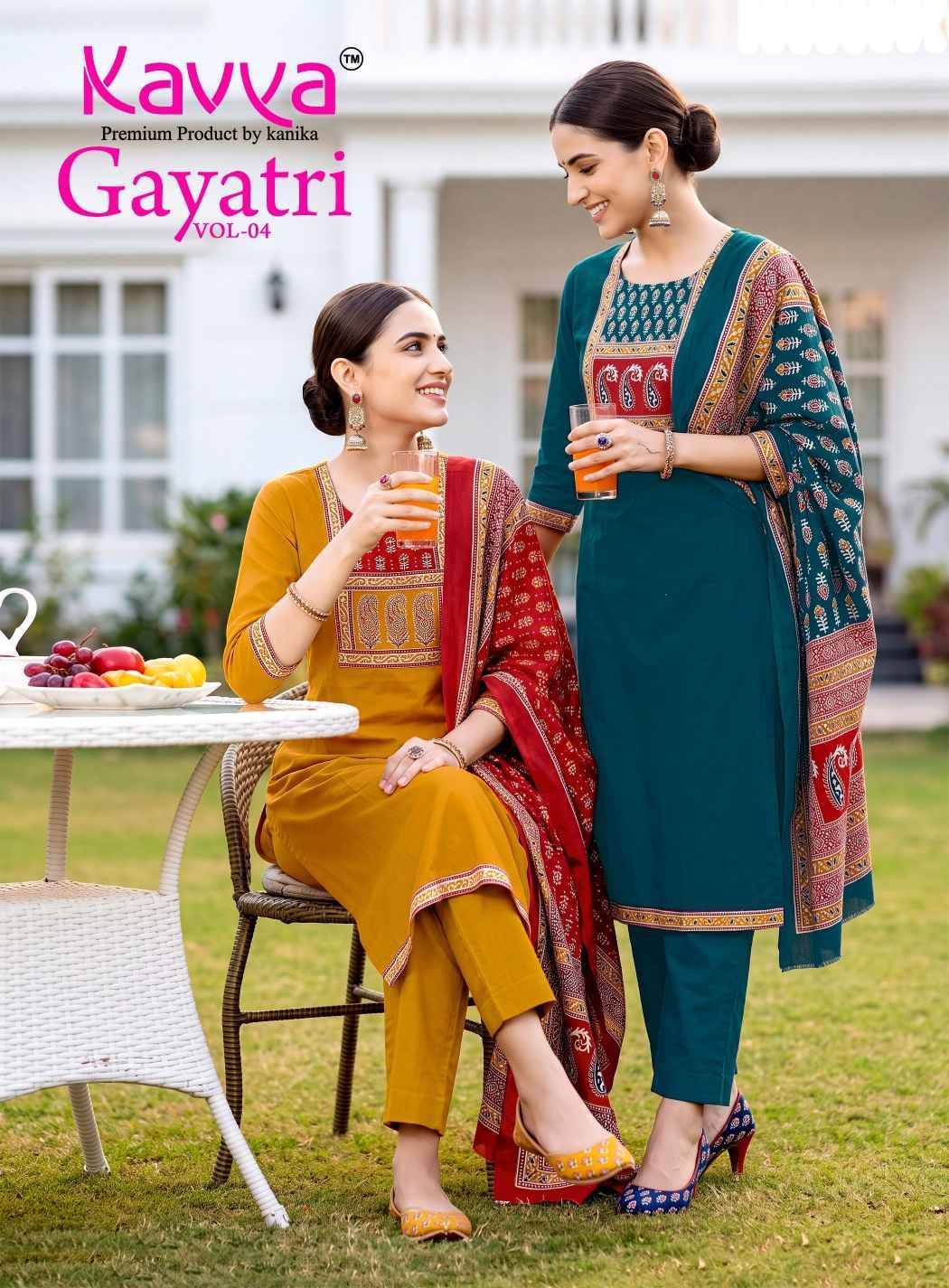 Kavya Gayatri Vol 4 Dhabu Cotton Kurti Combo 10 pcs Catalog