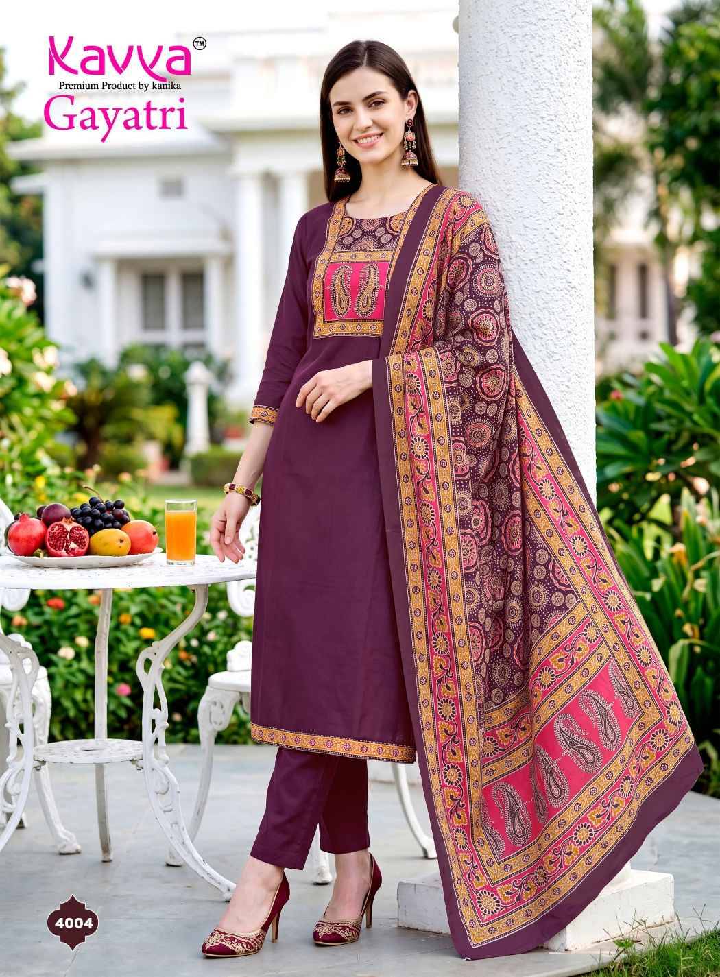 Kavya Gayatri Vol 4 Dhabu Cotton Kurti Combo 10 pcs Catalog