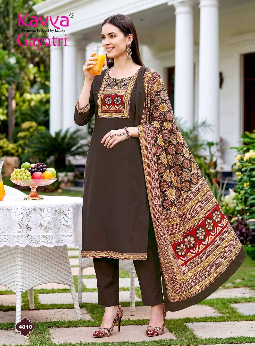 Kavya Gayatri Vol 4 Dhabu Cotton Kurti Combo 10 pcs Catalog