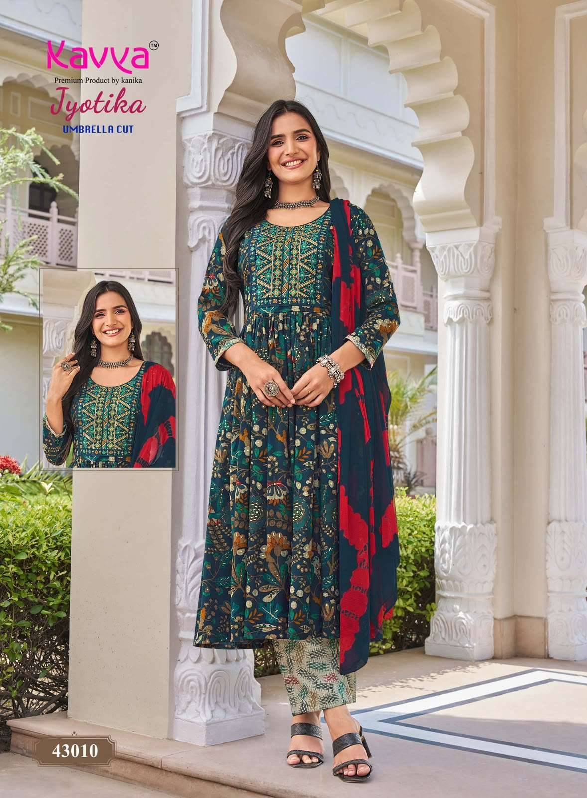 Kavya Jyotika Vol 43 Capsule Readymade Suits 10 Pcs Catalog