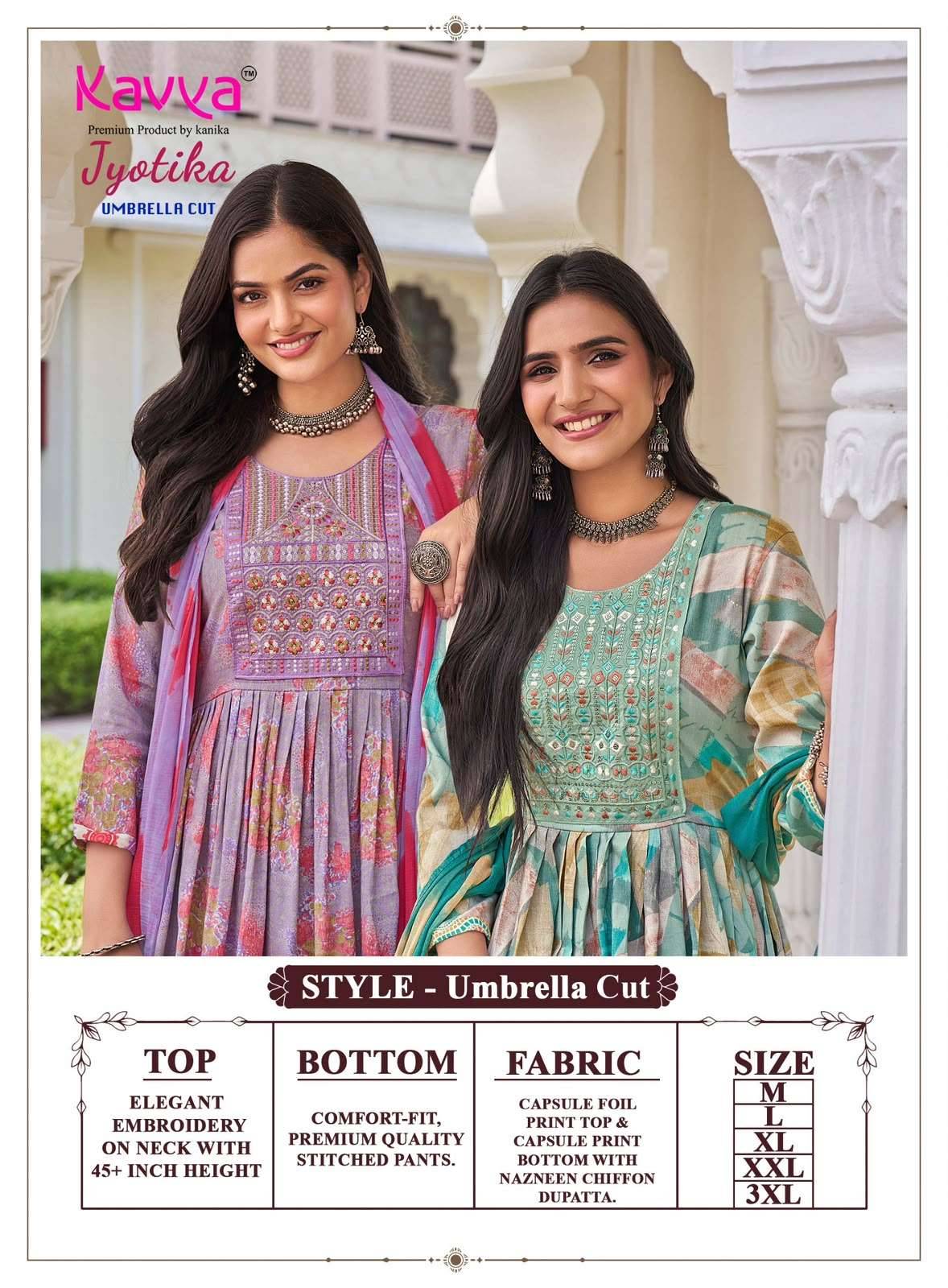 Kavya Jyotika Vol 43 Capsule Readymade Suits 10 Pcs Catalog