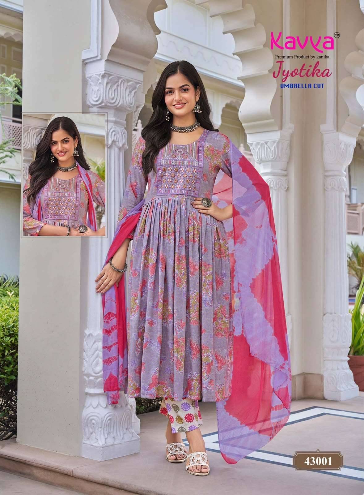 Kavya Jyotika Vol 43 Capsule Readymade Suits 10 Pcs Catalog