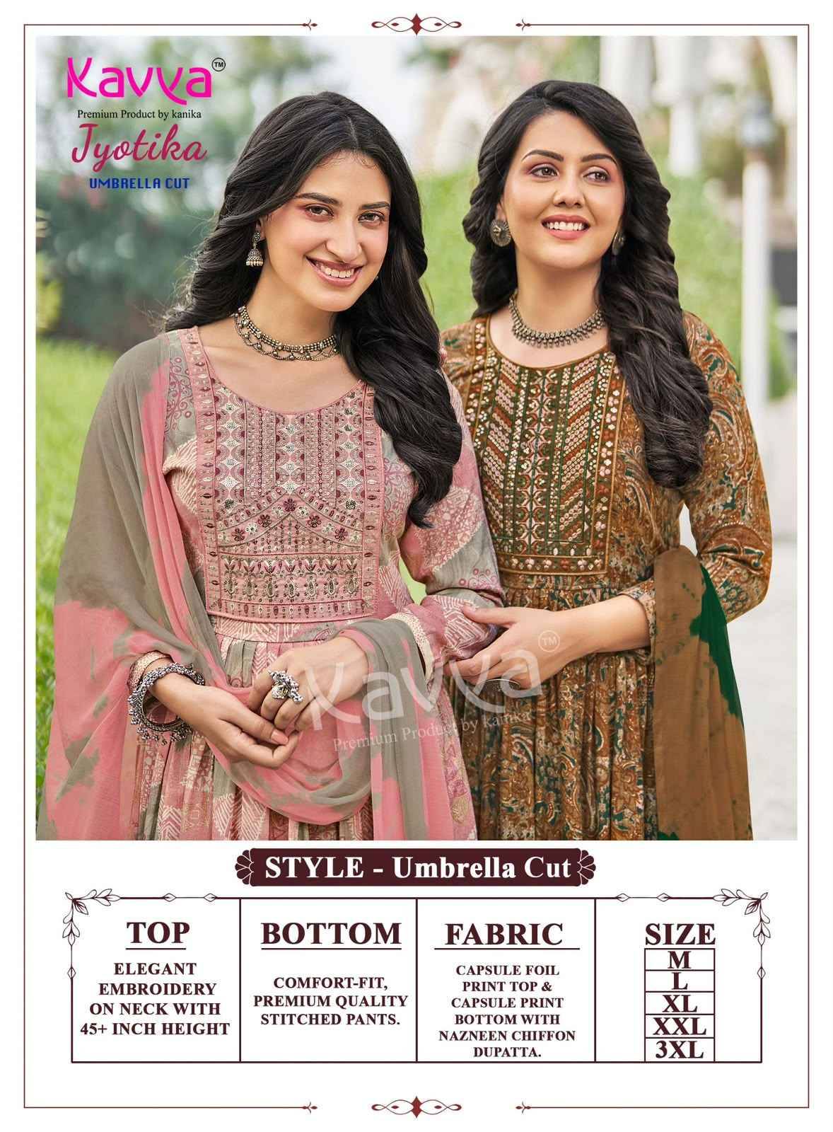 Kavya Jyotika Vol 44 Capsule Kurti Combo Set _  Surat Wholesalers  10 pcs Catalogue