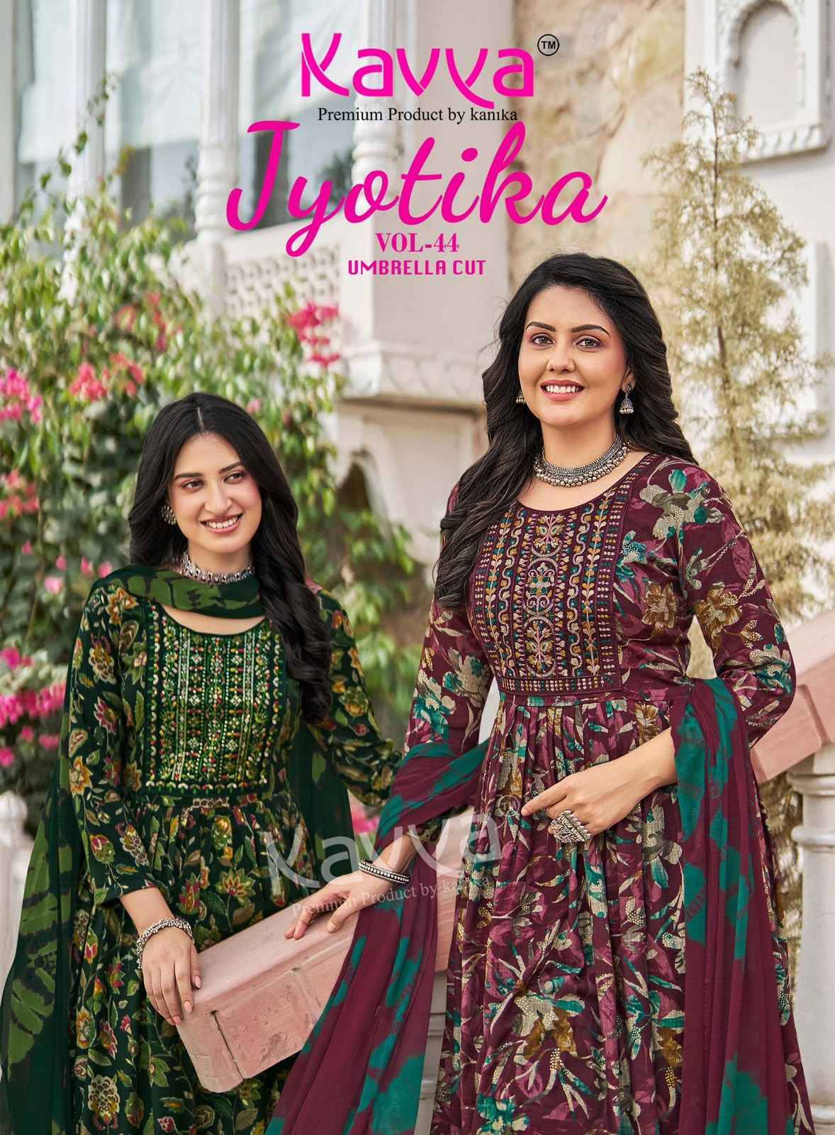 Kavya Jyotika Vol 44 Capsule Kurti Combo Set _  Surat Wholesalers  10 pcs Catalogue