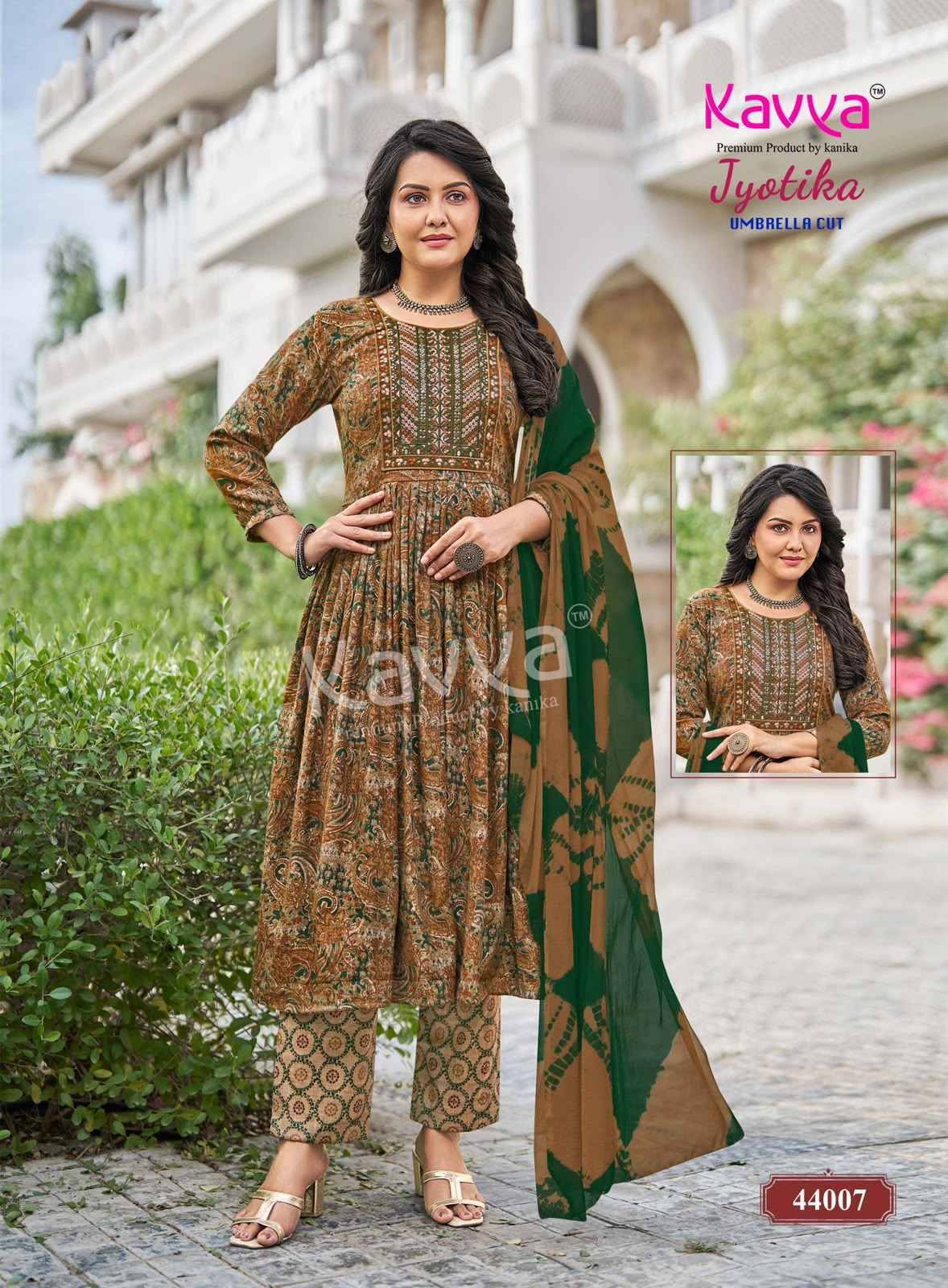 Kavya Jyotika Vol 44 Capsule Kurti Combo Set _  Surat Wholesalers  10 pcs Catalogue