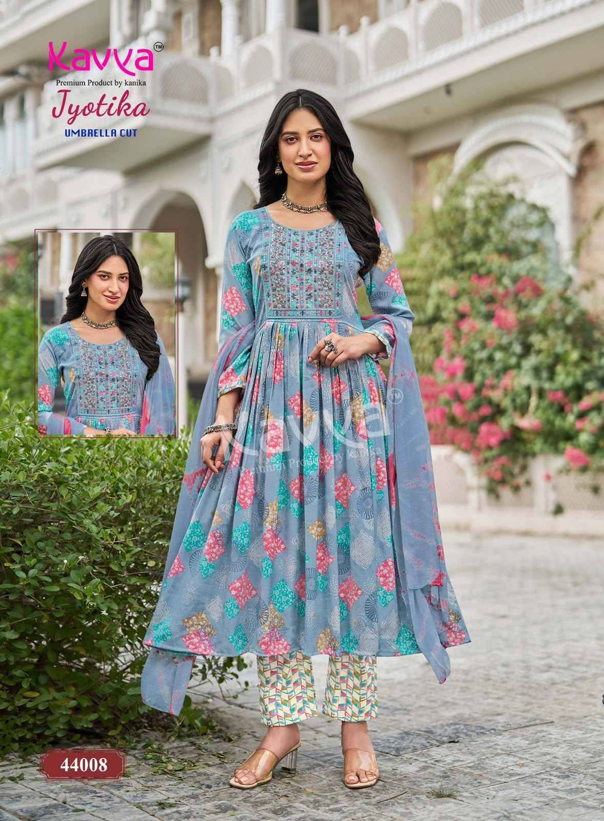 Kavya Jyotika Vol 44 Capsule Kurti Combo Set _  Surat Wholesalers  10 pcs Catalogue