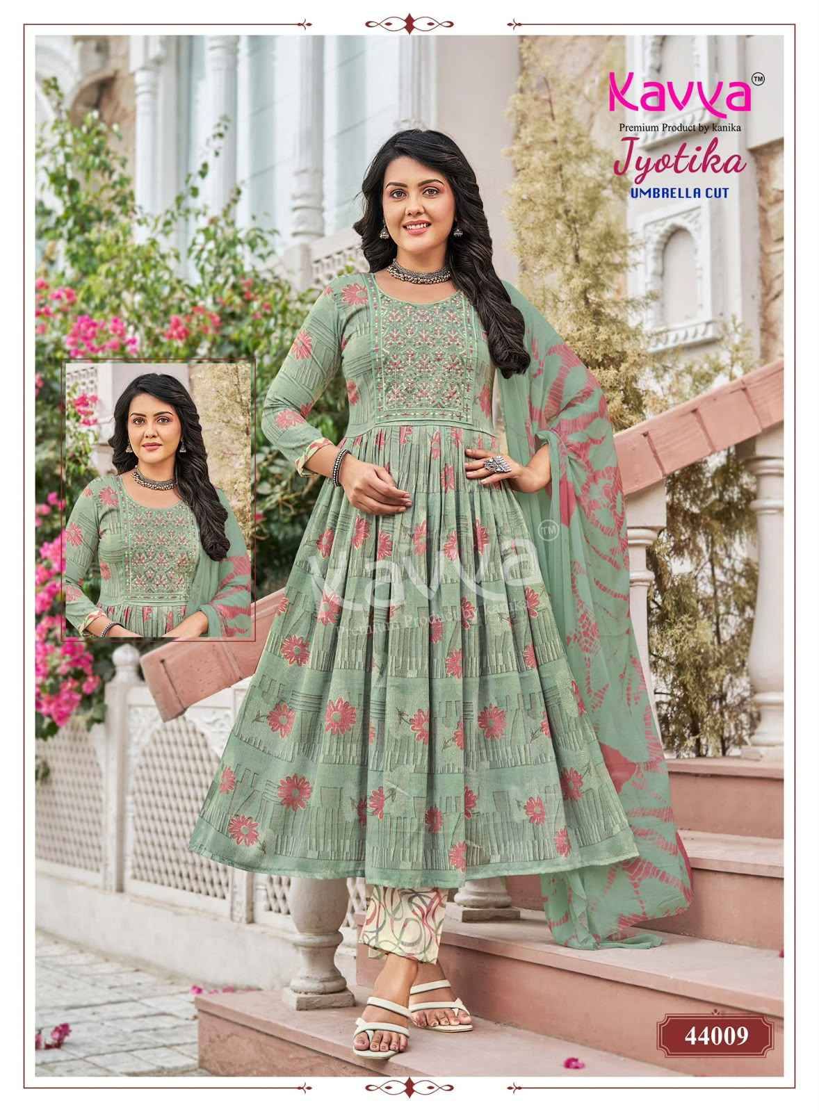Kavya Jyotika Vol 44 Capsule Kurti Combo Set _  Surat Wholesalers  10 pcs Catalogue