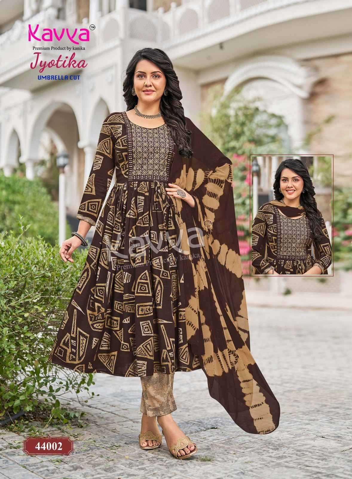 Kavya Jyotika Vol 44 Capsule Kurti Combo Set _  Surat Wholesalers  10 pcs Catalogue
